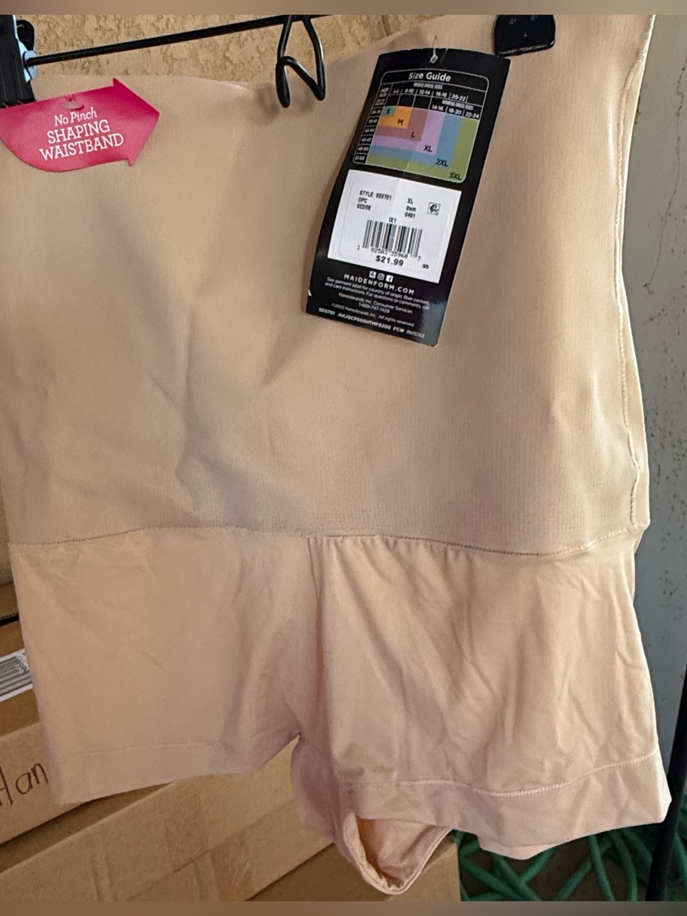 Maidenform Nude Shaping Shorts with No-Pinch Waistband
